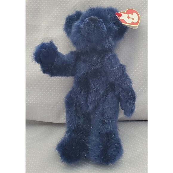 TY 1993 Navy Blue Bear Orion "Your My Universe " Stuffed Plush Toy With Paper... - Picture 1 of 9